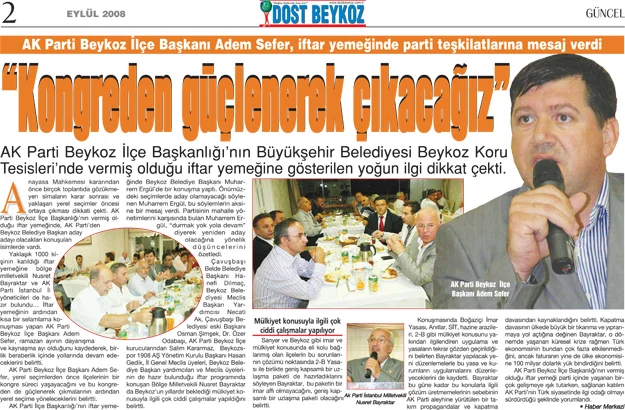 Beykoz'da öyle bir geçer zaman ki Eylül... 2 2 ak kongre YOdsAKVk74