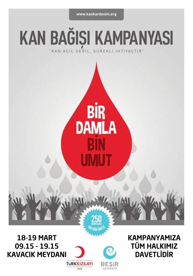 Beşir Derneği, Beykoz'da kan toplayacak 1 besir 14WcMU8801