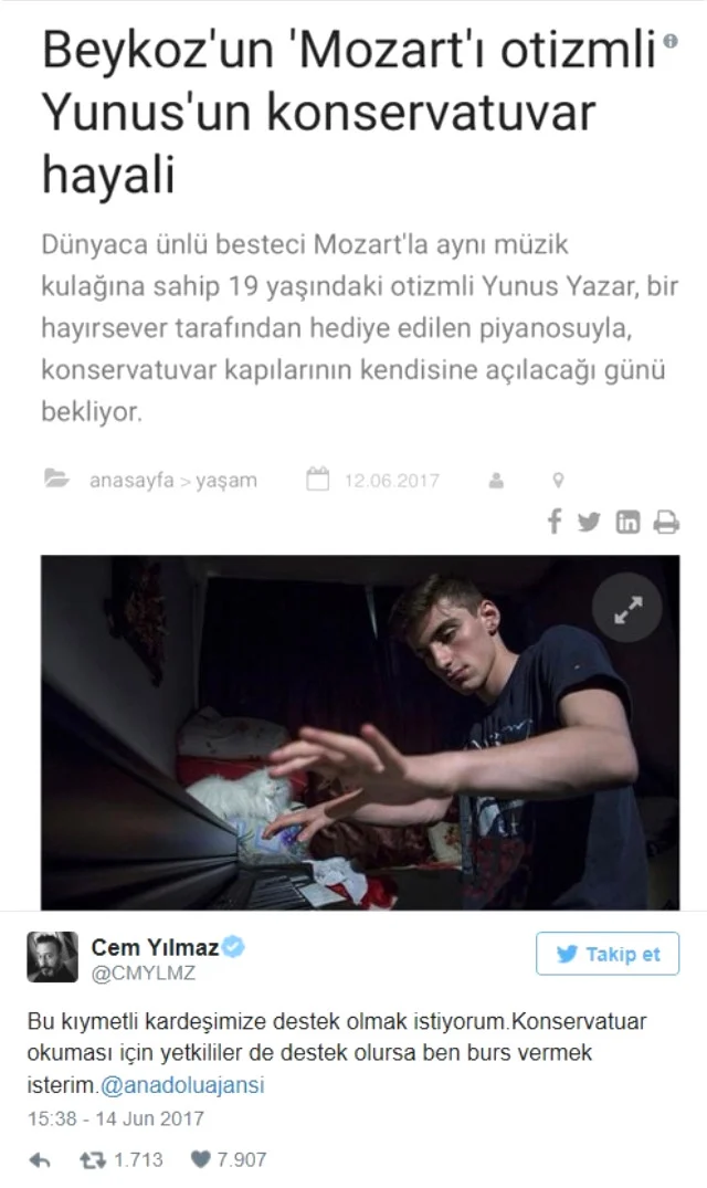 Cem Yılmaz Beykoz’un Mozart’ını arıyor 1 cem yilmaz beykoz un mozart i otizmli yunus a 9729 uuZdrXXB8Q