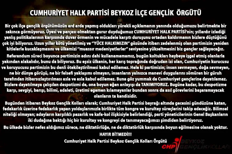 Beykoz'da CHP Gençliği ayaklandı 1 chp beykoz genc a 55HZ7juqIk