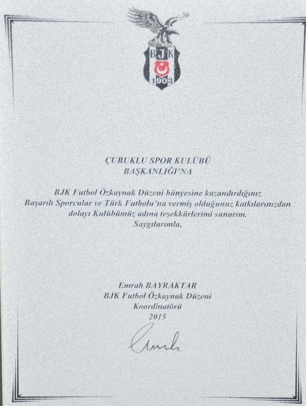 Beşiktaş'tan Çubuklu'ya teşekkür 1 cubuk Xz19Hkut4U