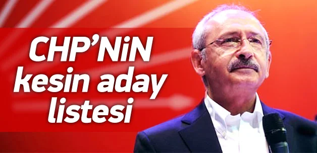 CHP Milletvekili aday listesi 1