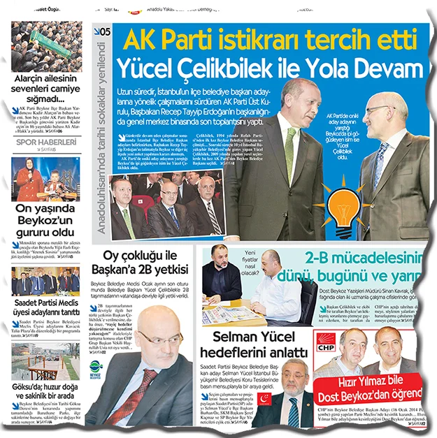 Beykoz'da 2014'de ne konuşuldu? 3 kup OfVYo AI P