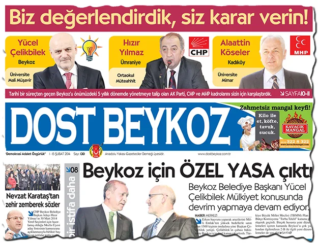 Beykoz'da 2014'de ne konuşuldu? 2