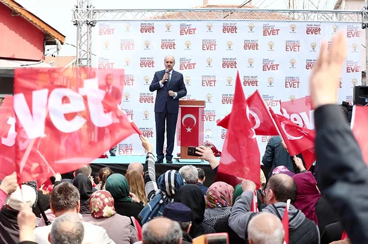 Prof. Kurtulmuş Beykoz’da, ‘evet oyları artıyor’ dedi 2