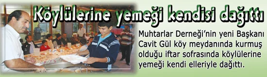 Cavit Gül yemeği kendisi dağıttı 1