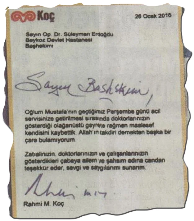 Beykoz'a bir teşekkürde Rahmi Koç'tan 1 rahmi tese OHsnL eFwT