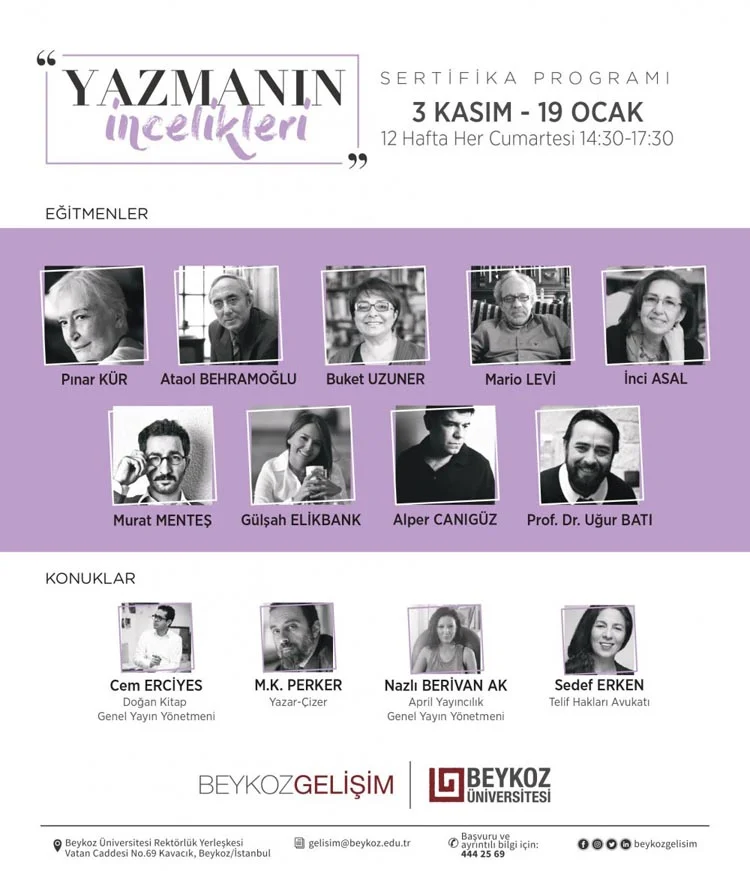 Beykoz Üniversitesi yazmanın inceliklerini öğretecek 2 yazmak 1 WvTbwjksWk