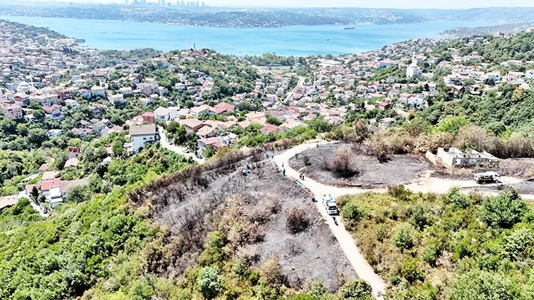 Beykoz’da yangın bölgesi alkol şişelerinden temizlendi 3 yangin 2 Ywcg rNJ3s